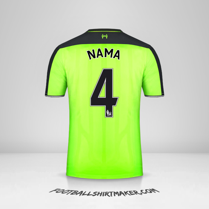Jersey Liverpool FC 2016/17 Ketiga -  nama - 4