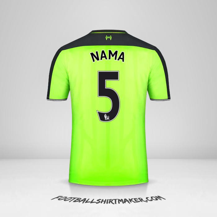 Jersey Liverpool FC 2016/17 Ketiga -  nama - 5