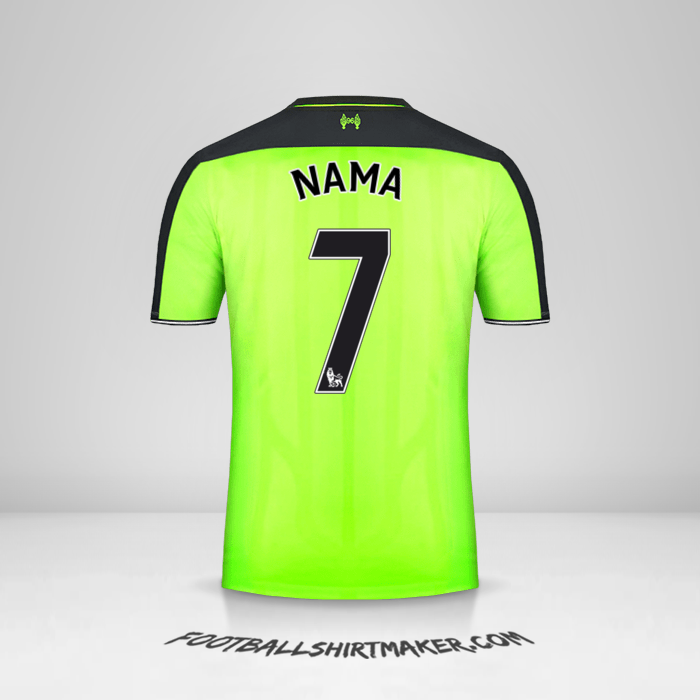 Jersey Liverpool FC 2016/17 Ketiga -  nama - 7
