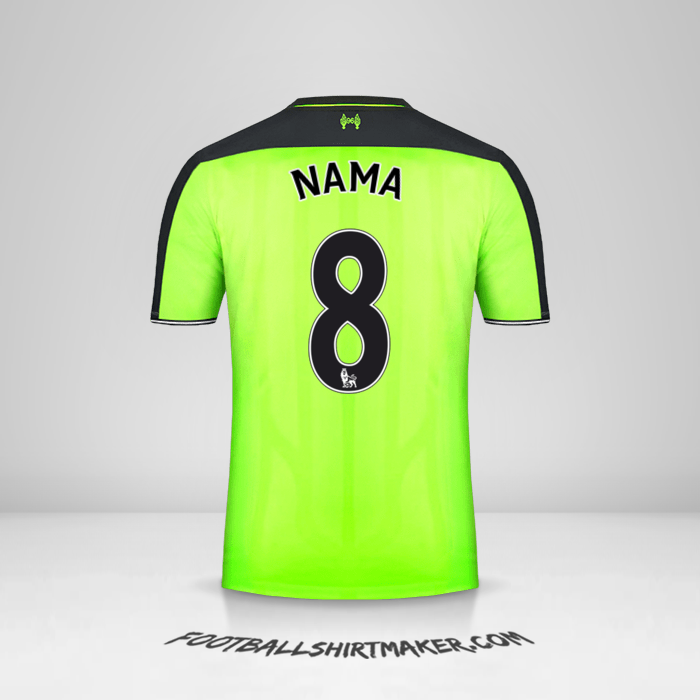 Jersey Liverpool FC 2016/17 Ketiga -  nama - 8