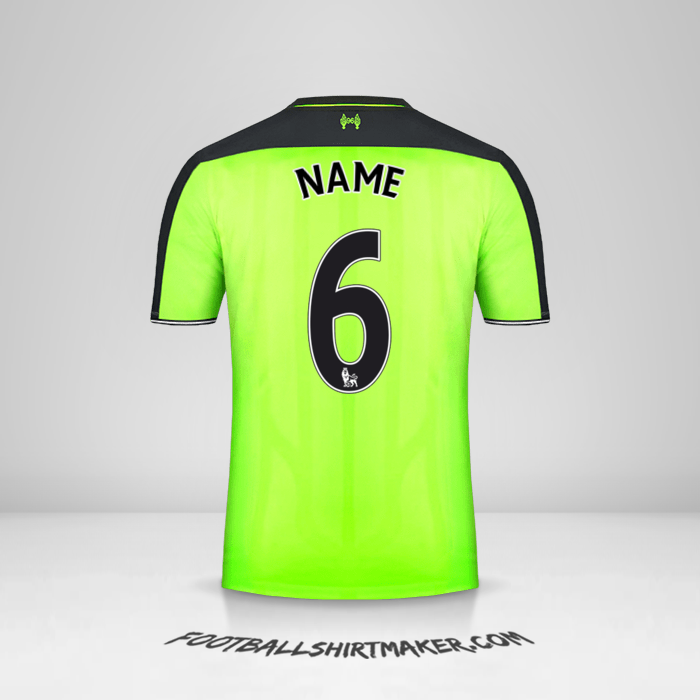 Shirt Liverpool FC 2016/17 Third -  name - 6