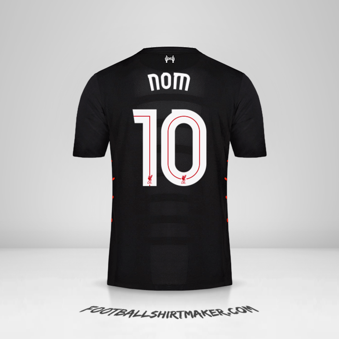 Maillot Liverpool FC Cup 2016/17 Extérieur -  nom - 10