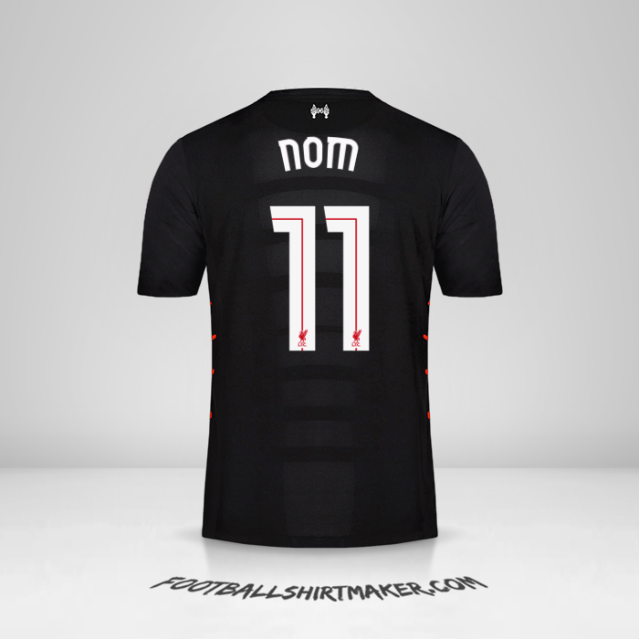 Maillot Liverpool FC Cup 2016/17 Extérieur -  nom - 11