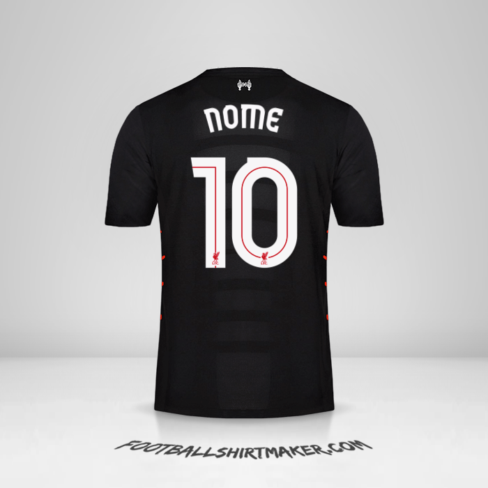 Maglia Liverpool FC Cup 2016/17 Seconda -  nome - 10