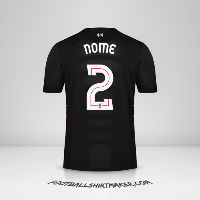 Maglia Liverpool FC Cup 2016/17 Seconda -  nome - 2