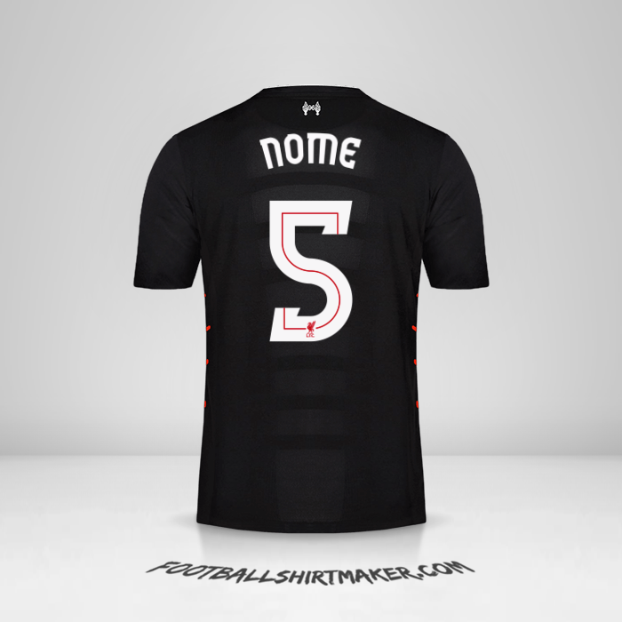 Maglia Liverpool FC Cup 2016/17 Seconda -  nome - 5