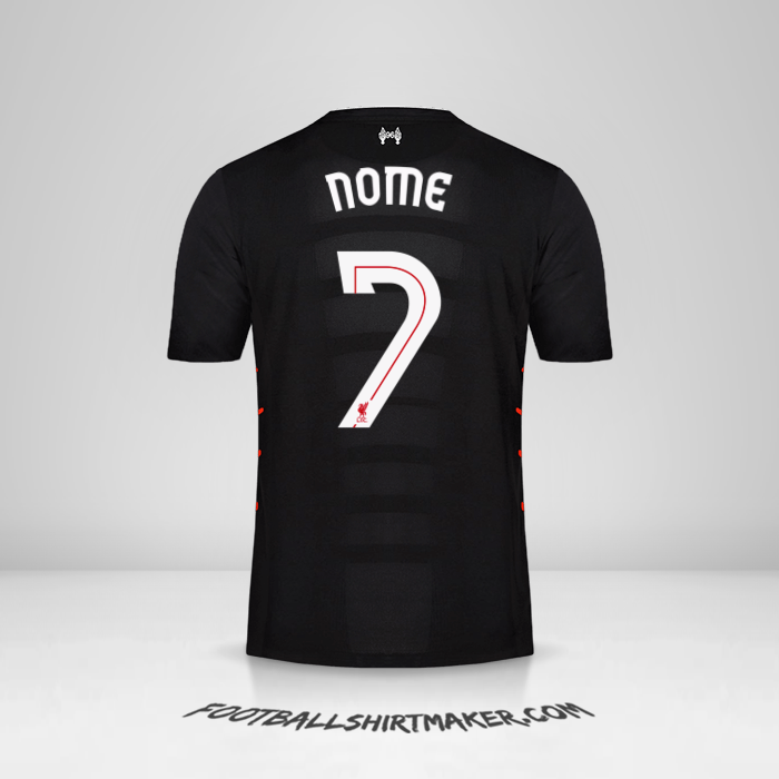 Maglia Liverpool FC Cup 2016/17 Seconda -  nome - 7