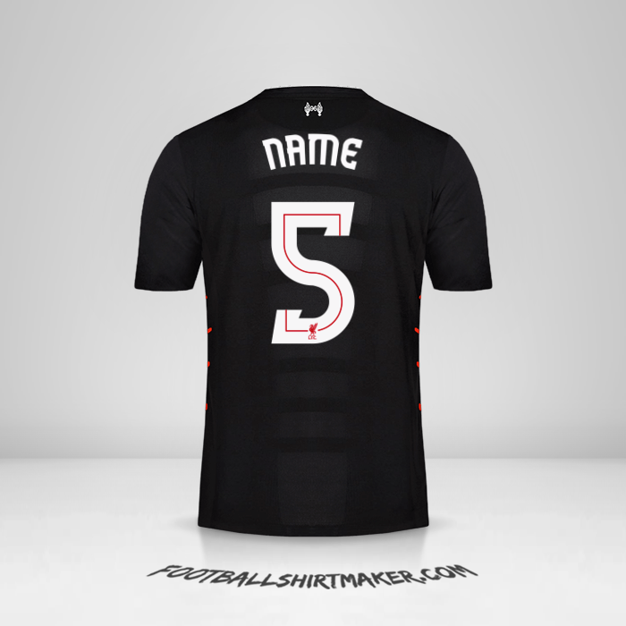 Jersey Liverpool FC Cup 2016/17 Away -  name - 5