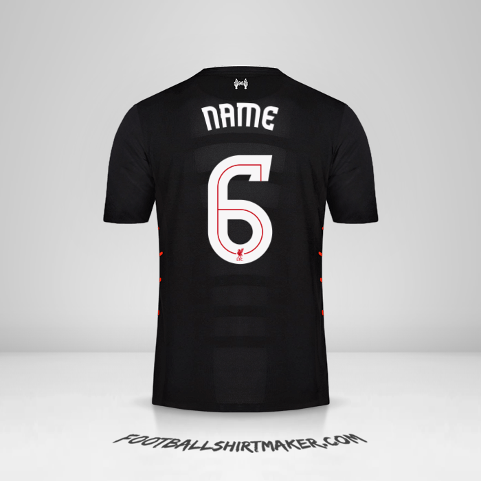 Jersey Liverpool FC Cup 2016/17 Away -  name - 6