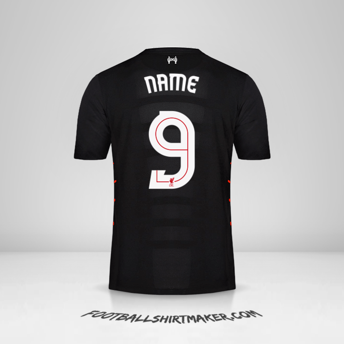 Jersey Liverpool FC Cup 2016/17 Away -  name - 9