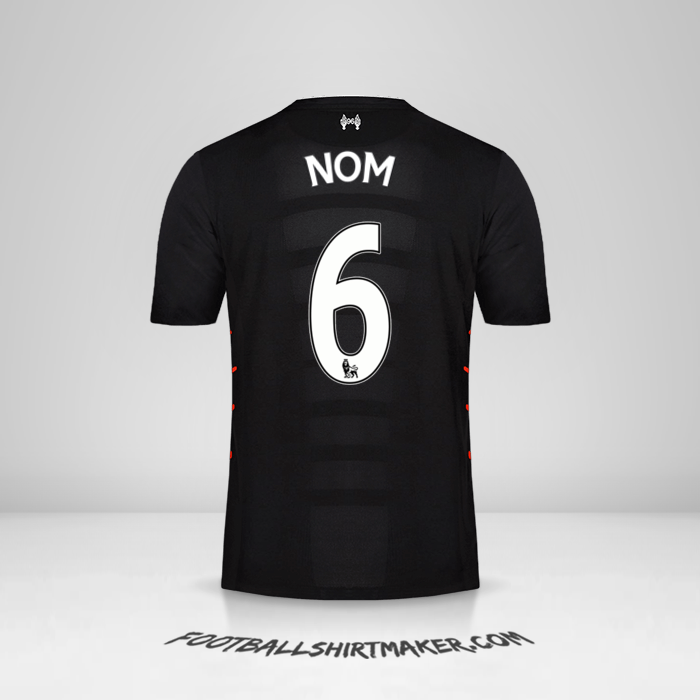 Maillot Liverpool FC 2016/17 Extérieur -  nom - 6