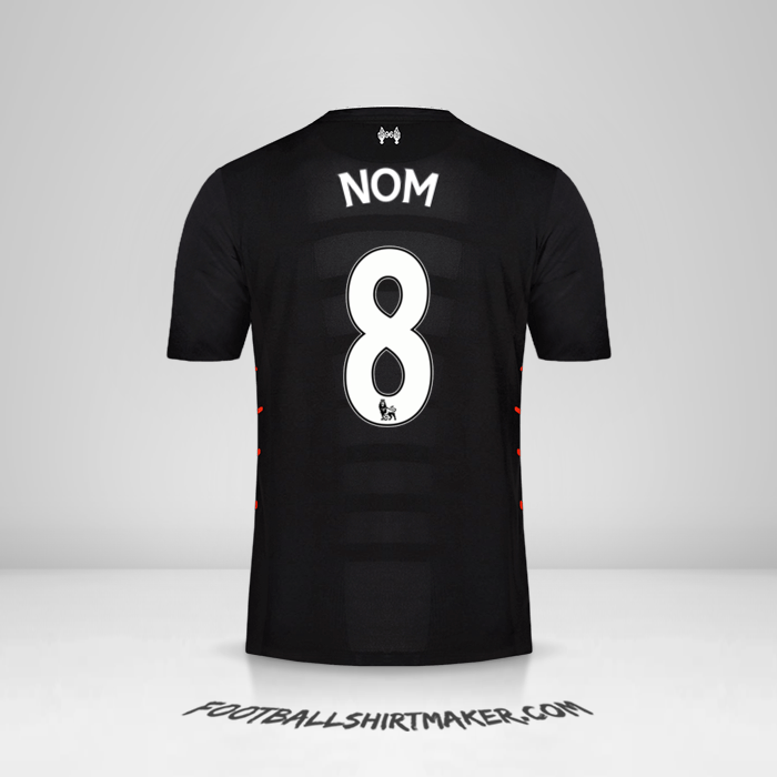Maillot Liverpool FC 2016/17 Extérieur -  nom - 8