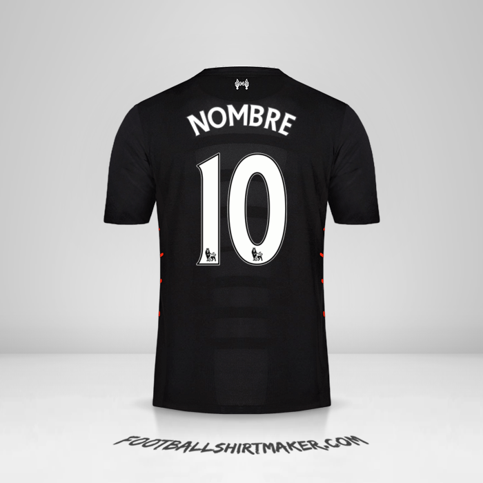 Jersey Liverpool FC 2016/17 Visita -  nombre - 10
