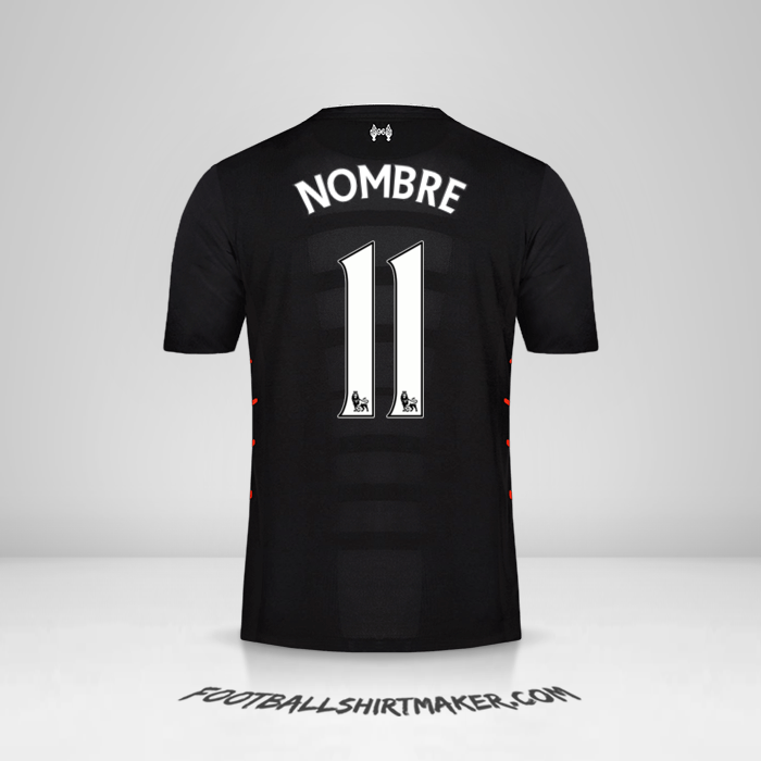 Jersey Liverpool FC 2016/17 Visita -  nombre - 11