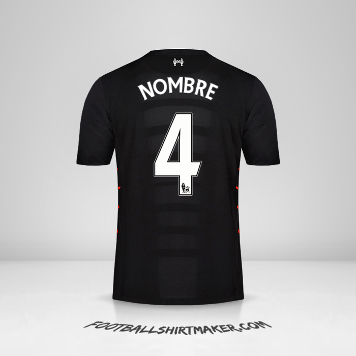 Jersey Liverpool FC 2016/17 Visita -  nombre - 4