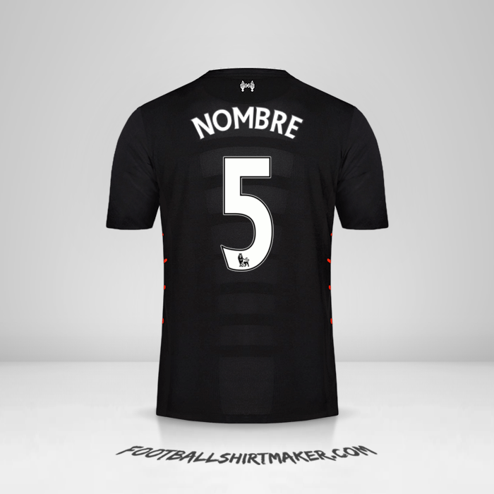 Jersey Liverpool FC 2016/17 Visita -  nombre - 5