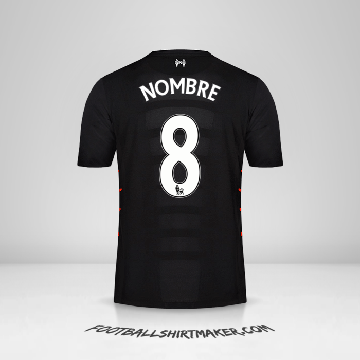 Jersey Liverpool FC 2016/17 Visita -  nombre - 8