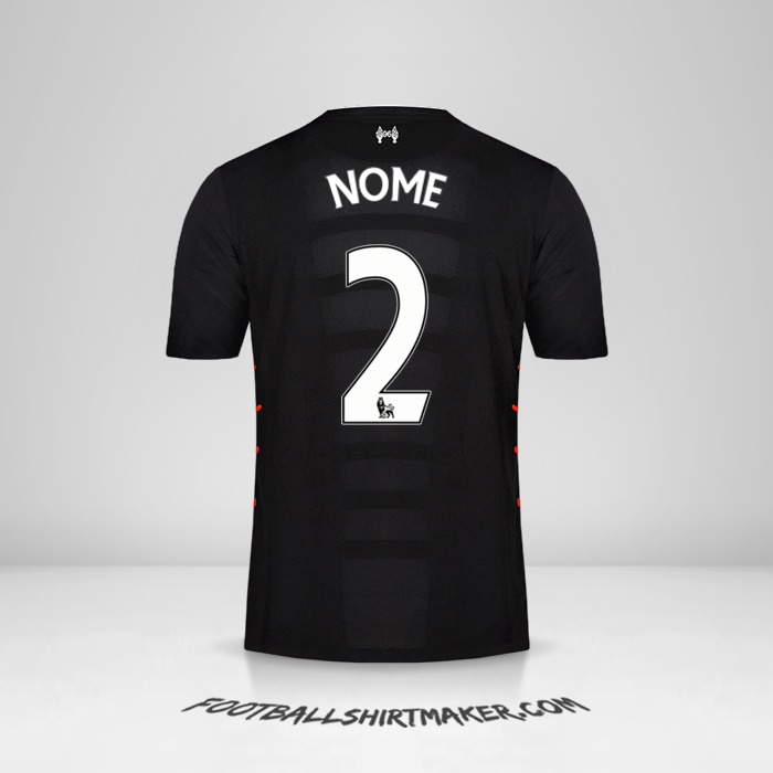Maglia Liverpool FC 2016/17 Seconda -  nome - 2
