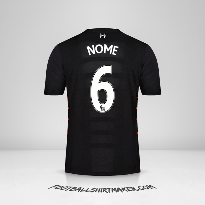 Maglia Liverpool FC 2016/17 Seconda -  nome - 6