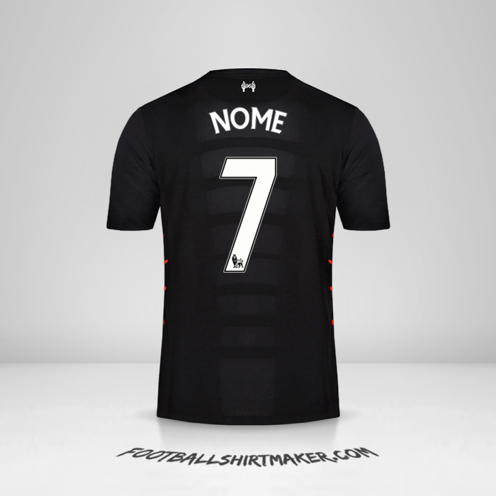 Maglia Liverpool FC 2016/17 Seconda -  nome - 7