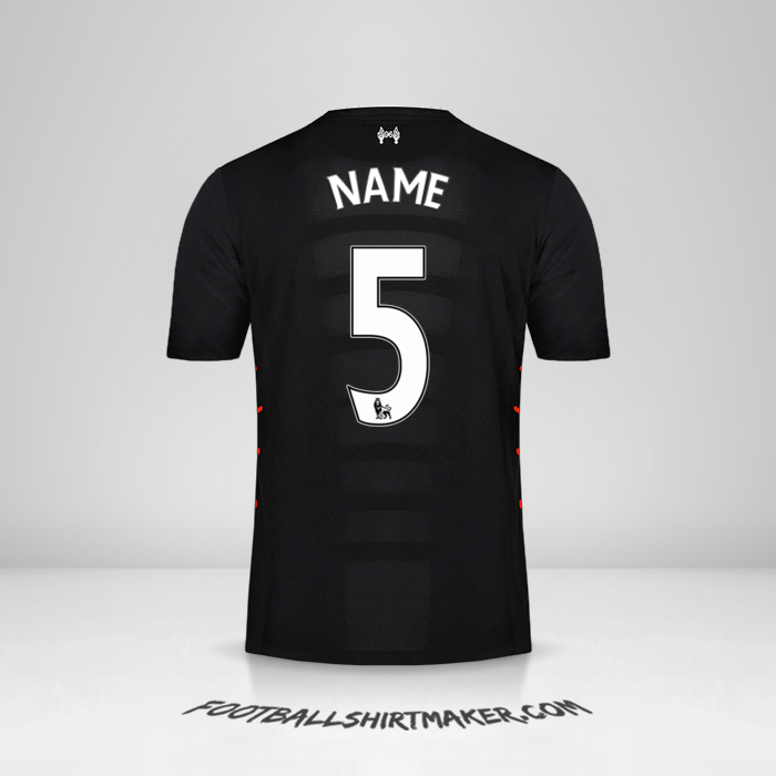 Jersey Liverpool FC 2016/17 Away -  name - 5