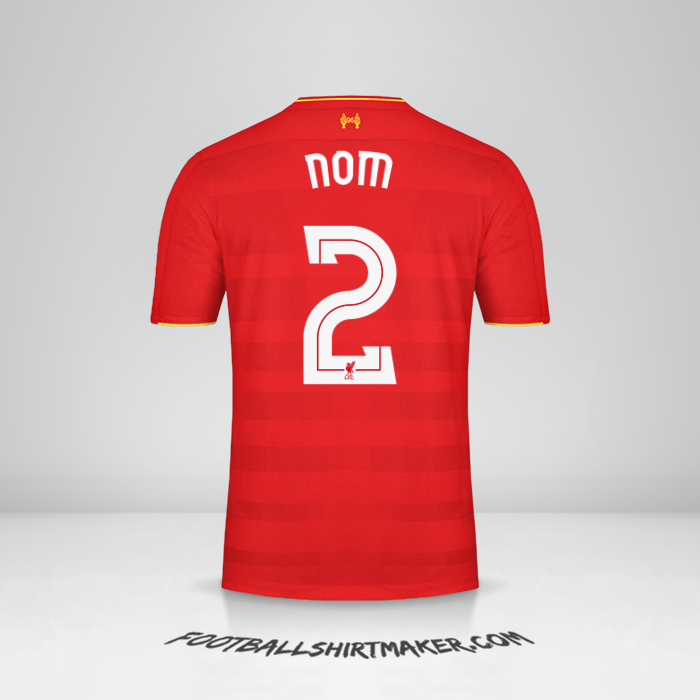 Maillot Liverpool FC Cup 2016/17 -  nom - 2