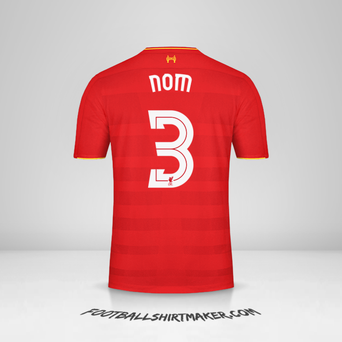 Maillot Liverpool FC Cup 2016/17 -  nom - 3