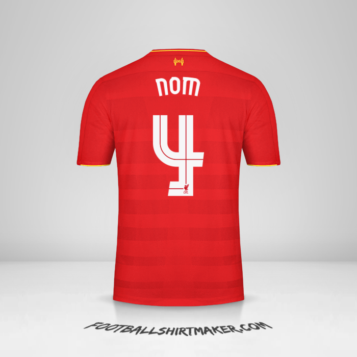 Maillot Liverpool FC Cup 2016/17 -  nom - 4