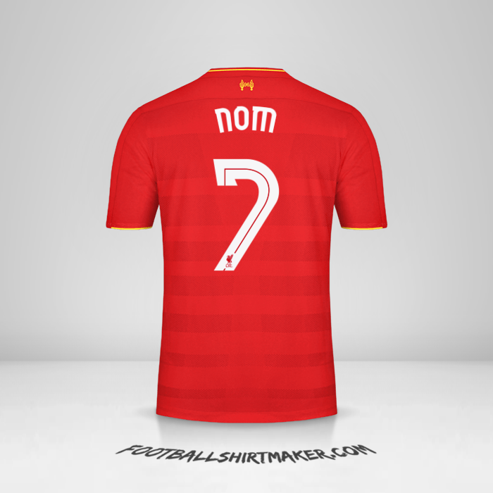 Maillot Liverpool FC Cup 2016/17 -  nom - 7