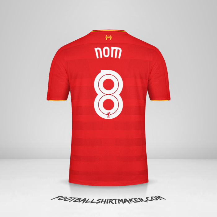 Maillot Liverpool FC Cup 2016/17 -  nom - 8