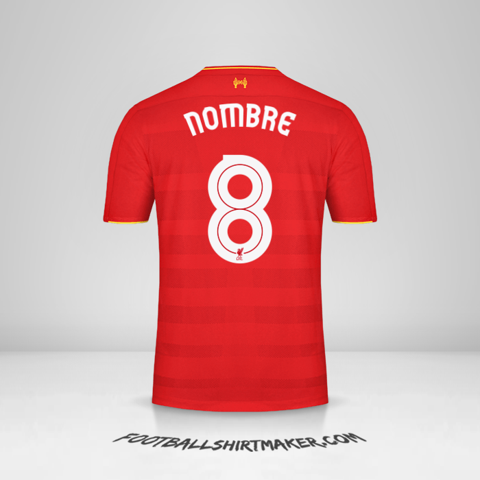 Jersey Liverpool FC Cup 2016/17 -  nombre - 8