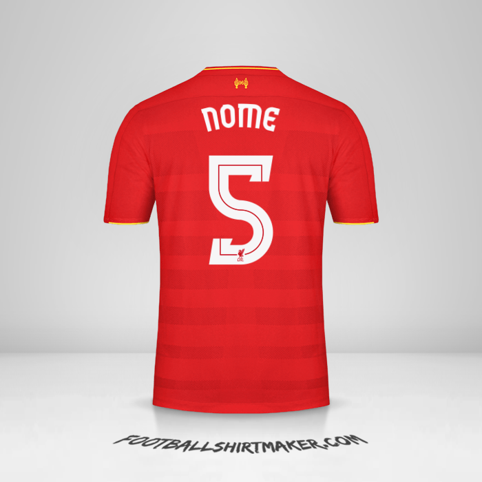 Maglia Liverpool FC Cup 2016/17 -  nome - 5