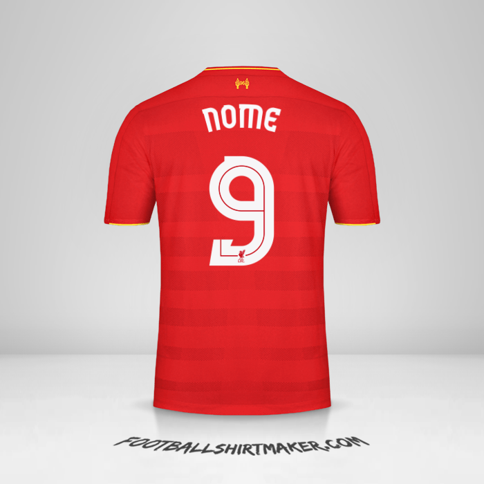 Camisola Liverpool FC Cup 2016/17 -  nome - 9