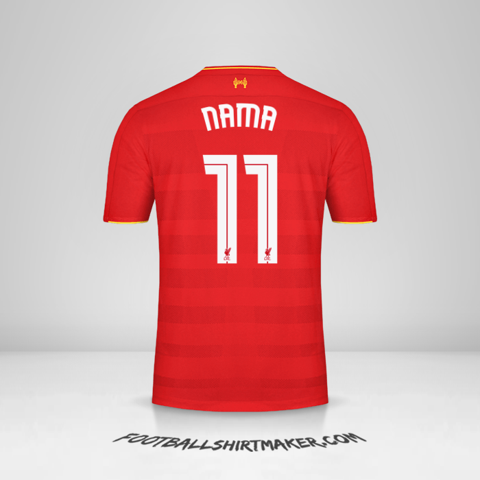 Jersey Liverpool FC Cup 2016/17 -  nama - 11