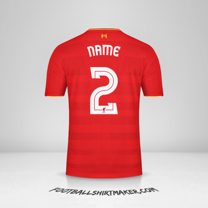 Shirt Liverpool FC Cup 2016/17 -  name - 2