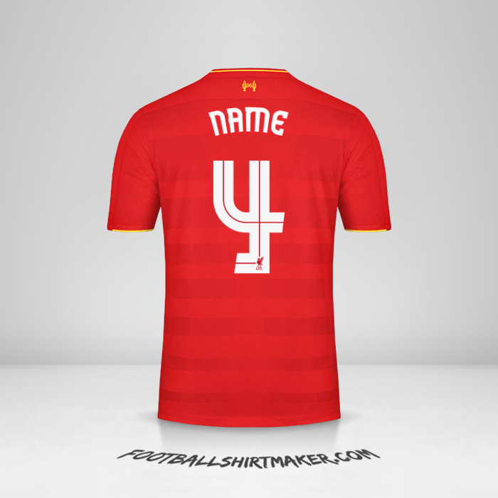 Shirt Liverpool FC Cup 2016/17 -  name - 4