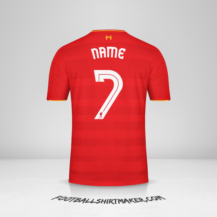 Trikot Liverpool FC Cup 2016/17 -  name - 7