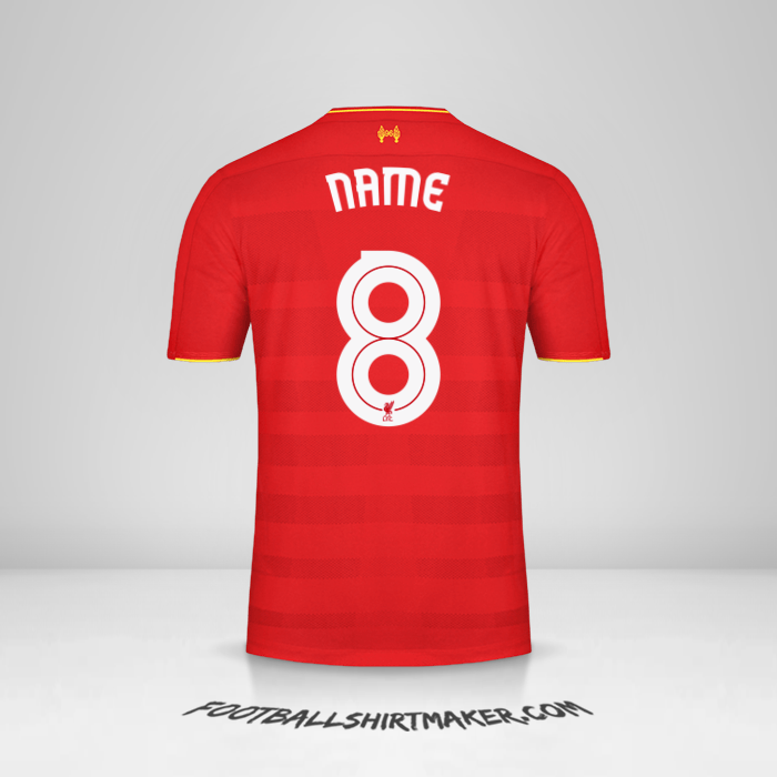 Shirt Liverpool FC Cup 2016/17 -  name - 8