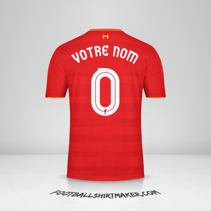 Maillot Liverpool FC Cup 2016/17 -  votre nom - 0