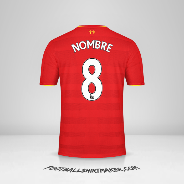 Jersey Liverpool FC 2016/17 -  nombre - 8