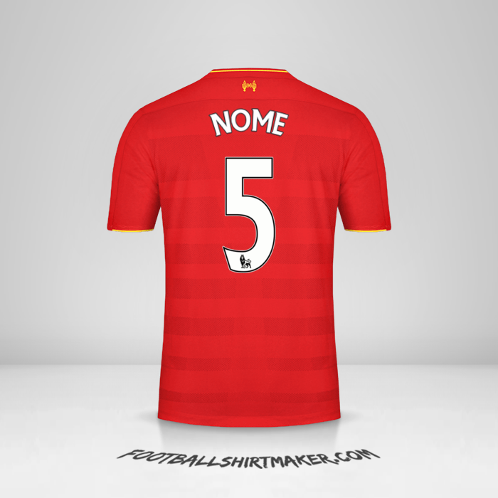 Maglia Liverpool FC 2016/17 -  nome - 5