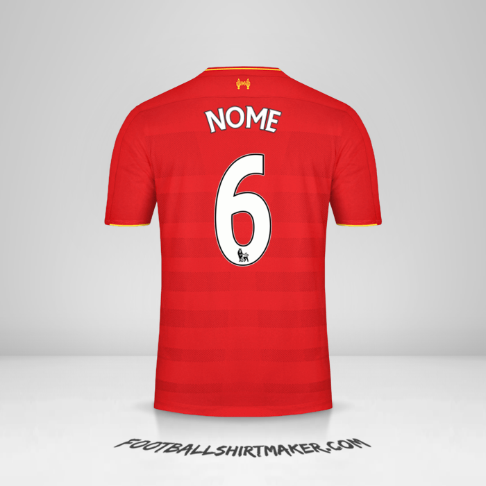 Maglia Liverpool FC 2016/17 -  nome - 6