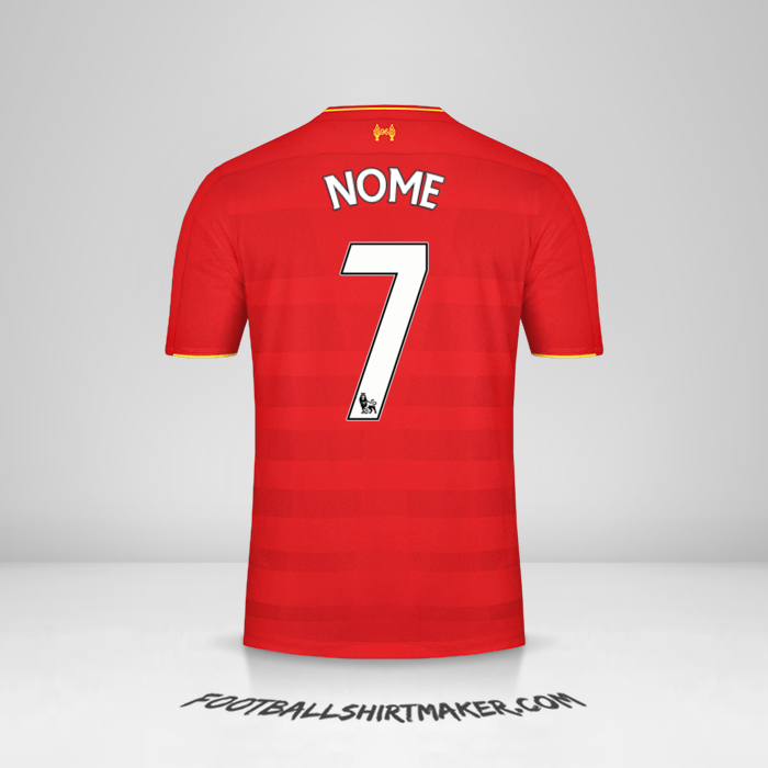 Camisa Liverpool FC 2016/17 -  nome - 7