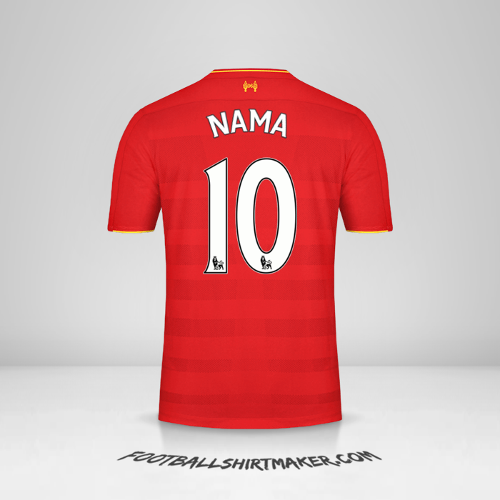 Jersey Liverpool FC 2016/17 -  nama - 10