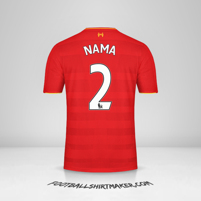 Jersey Liverpool FC 2016/17 -  nama - 2