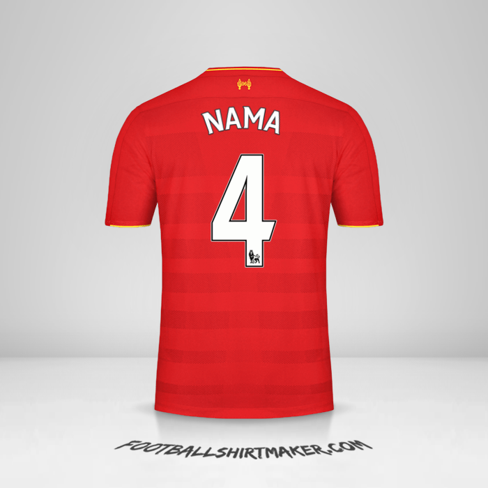 Jersey Liverpool FC 2016/17 -  nama - 4