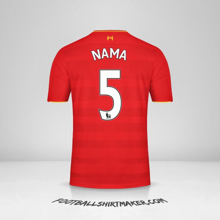 Jersey Liverpool FC 2016/17 -  nama - 5