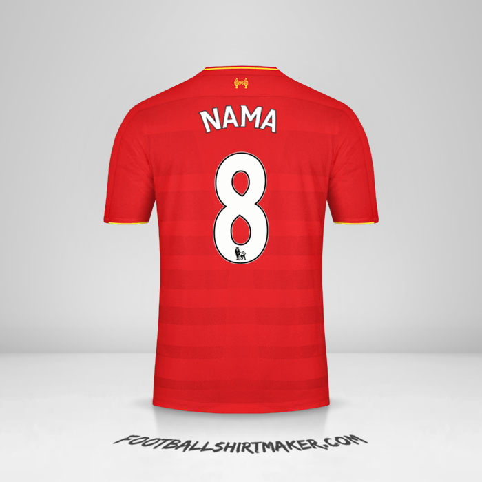 Jersey Liverpool FC 2016/17 -  nama - 8