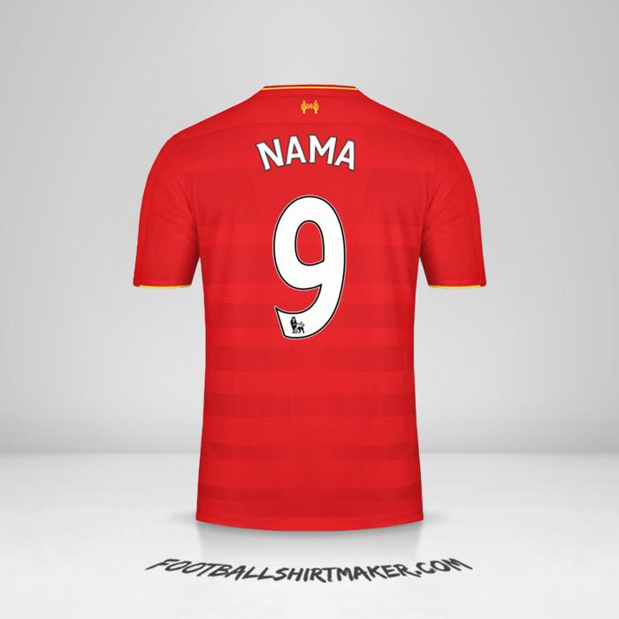 Jersey Liverpool FC 2016/17 -  nama - 9
