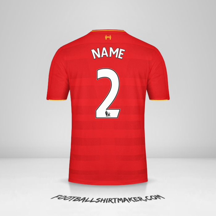 Trikot Liverpool FC 2016/17 -  name - 2
